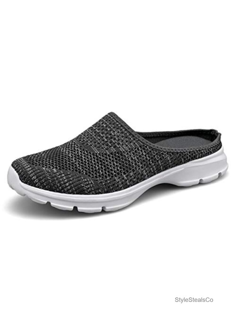 Women's Breathable Mesh Walking Mules Slip On Shoes Open Back